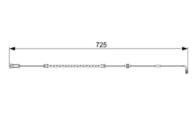 BOSCH 1 987 473 017 Dısk Balata Ikaz Kablosu On 725 Mm Vectra 3.0 Cdtı 03.2003 - 10.2008; Sıgnum 3.0 Cdtı 05.2003 - 09 6235623
