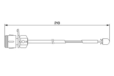 BOSCH 1 987 474 938 Dısk Balata Ikaz Kablosu On 210 Mm 100 2.3 12.1990 - 07.1994; A6 2.6 06.1994 - 10.1997; A6 2.5 Tdı 441919351A