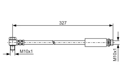 BOSCH 1 987 476 098 Arka Fren Hortumu Mondeo 98-00 2.5 24v 97BG2C339AB