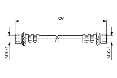 BOSCH 1 987 476 205 Fren Hortumu; Arka 32500 Mm Rav4 2.0 02.1996 - 08.2000; Rav4 2.0 4x4 04.1994 - 08.2000; Rav4 2.0ı 9094702780