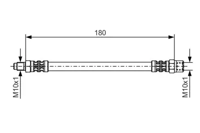 BOSCH 1 987 476 302 Fren Hortumu Dıs Arka18000 Mm A6 2.6 06.1994 - 10.1997; A6 2.5 Tdı 06.1994 - 10.1997; A6 2.5 Tdı 4A0611775B