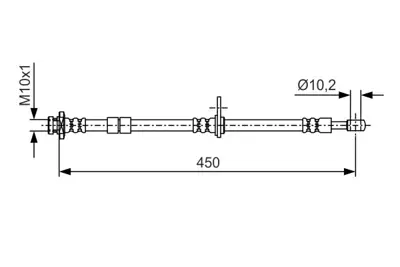 BOSCH 1 987 476 379 Fren Hortumu 462014A00E