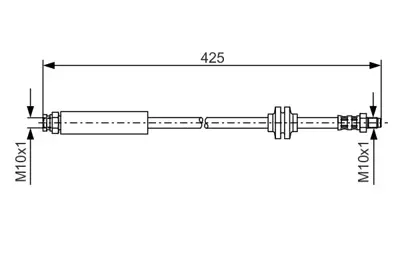 BOSCH 1 987 476 451 Fren Hortumu 42500 Mm Corsa 1.2 Twınport 07.2006 - 12.2011; Corsa 1.2 Twınport 12.2009 - ; Corsa 1 4806J9 55701047