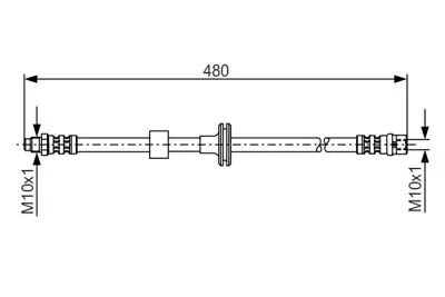 BOSCH 1 987 476 778 Fren Hortumu; On 48000 Mm C 180 09.1995 - 04.2000; C 220 Dıesel 08.1993 - 06.1999; C 200 01.1994 - A2024200148