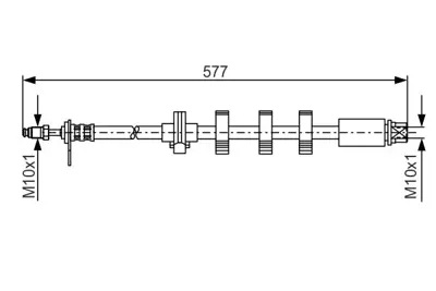 BOSCH 1 987 476 809 Fren Hortumu Sol; On 57700 Mm 406 2.0 Hdı 04.1999 - 06.2004; 406 2.0 Hdı Break 04.1999 - 06.2004; 480679