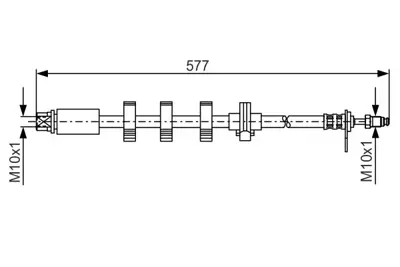 BOSCH 1 987 476 810 Fren Hortumu Sag; On 57700 Mm 406 2.0 Hdı 04.1999 - 06.2004; 406 2.0 Hdı Break 04.1999 - 06.2004; 480680