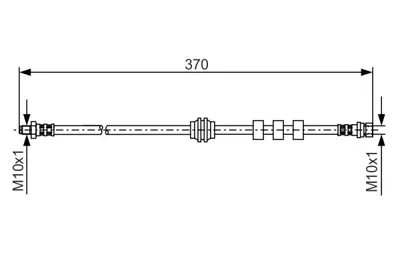 BOSCH 1 987 476 886 Fren Hortumu Ön 98AG2078AE