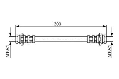 BOSCH 1 987 476 908 Fren Hortumu 30000 Mm Agıla 1.2 I 06.2000 - 06.2004; Agıla 1.0 I 06.2000 - 08.2003; Ignıs 1.3ı 16v 4621489914 5157076G00000 9206661
