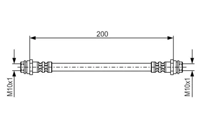 BOSCH 1 987 476 946 Fren Hortumu; Arka 19000 Mm A2 1.4 Tdı 09.1999 - 08.2003; A2 1.4 11.2001 - 08.2005; A2 1.4 09.1999 8Z0611775B
