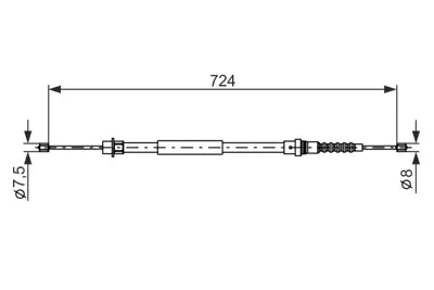 BOSCH 1 987 477 593 Fren Bakim Ve Tamır Ürünlerı 4745P8