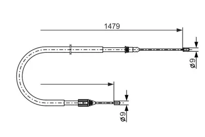 BOSCH 1 987 477 647 El Fren Telı Arka Sag 7700432012