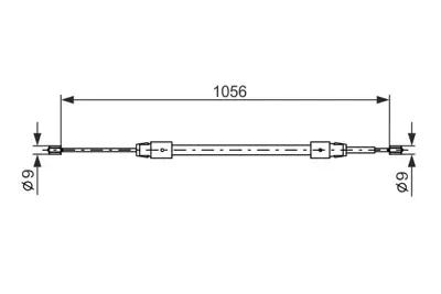 BOSCH 1 987 477 692 El Fren Telı Arka Sol A1684201785