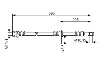 BOSCH 1 987 481 044 Fren Hortumu Sag; On 59500 Mm Cr-V 2.0ı 4wd 07.2002 - 09.2006; Cr-V 2.2 Ctdı 4x4 02.2005 - 09.2006 1464S9A000