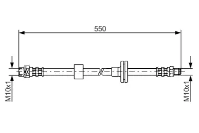 BOSCH 1 987 481 056 Fren Hortumu; On 55000 Mm X 3 2.0 D 10.2004 - 09.2007; X 3 2.0 D 09.2007 - 08.2008; X 3 3.0 D 09.2 34303411443
