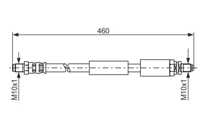 BOSCH 1 987 481 114 Fren Hortumu; Arka. 460.00 Mm 95AB2282DB