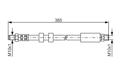 BOSCH 1 987 481 117 Fren Hortumu; On 38500 Mm V70 I 2.5 01.1997 - 03.2000; V70 I 2.5 Tdı 01.1997 - 03.2000; V70 I 2.4 