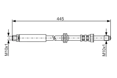 BOSCH 1 987 481 179 Fren Hortumu; Arka 44500 Mm Focus C-Max 1.6 Tdcı 06.2003 - 03.2007; Focus C-Max 1.6 09.2003 - 03.2 3M512282GB