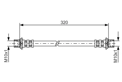 BOSCH 1 987 481 181 Fren Hortumu Arka Toyota Rav4 1.8 İ 16v; Rav4 2.0 Diesel Turbo4×4; Rav4 2.0 Vvt-İ4×4; Rav4 2.44×4 9094702C53