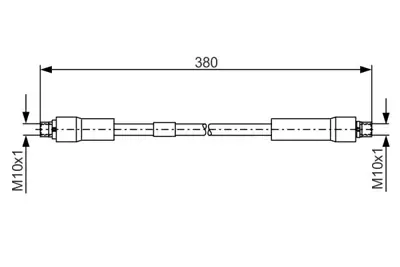 BOSCH 1 987 481 324 Fren Hortumu; On 38000 Mm A8 3.0 Tdı Quattro 01.2004 - 07.2010; A8 4.2 Quattro 11.2002 - 05.2006; 4E0611707C