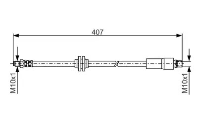 BOSCH 1 987 481 367 Fren Hortumu; On 40700 Mm Croma 1.9 Jtd 16v 06.2005 - 12.2010; Croma 2.4 Jtd 06.2005 - 12.2010 51757836
