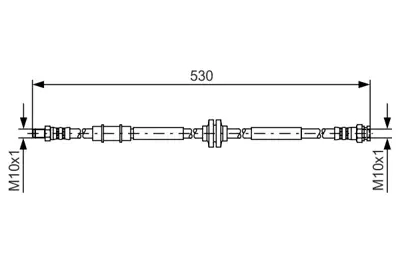 BOSCH 1 987 481 397 Fren Hortumu; On 53000 Mm 159 1.9 Jtdm Sportwagon 03.2006 - 12.2008; 159 1.9 Jtdm 16v 06.2005 - 12 51780395