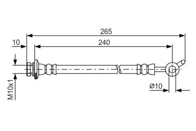 BOSCH 1 987 481 570 Fren Hortumu; Sol; Arka 39000 Mm Koleos 2.0 Dcı 4x4 09.2008 - ; X-Traıl 2.0 Dcı 4x4 04.2007 - ; X- 46210JG013