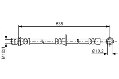 BOSCH 1 987 481 605 Fren Hortumu 26590AE011