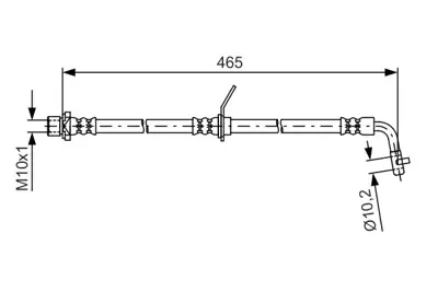 BOSCH 1 987 481 613 Fren Hortumu 9008094162