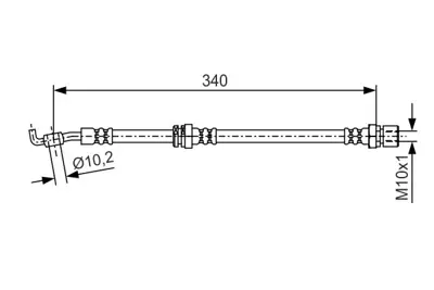 BOSCH 1 987 481 627 Fren Hortumu 96300350