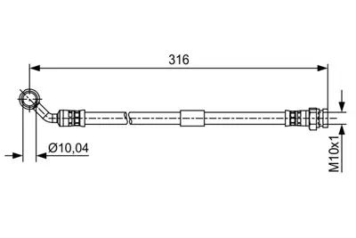 BOSCH 1 987 481 648 Fren Hortumu NF4743810B