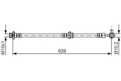 BOSCH 1 987 481 697 Fren Hortumu 462101KK0A