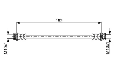 BOSCH 1 987 481 752 Fren Hortumu A4154280735