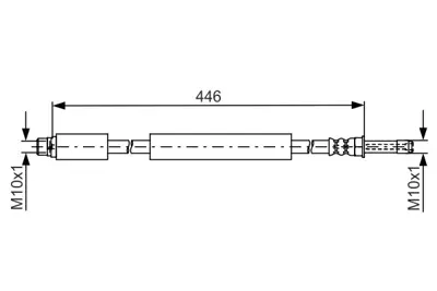 BOSCH 1 987 481 777 Fren Hortumu A9064280735