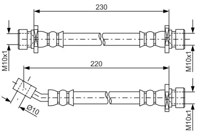 BOSCH 1 987 481 800 Fren Hortumu 1466SMGE00