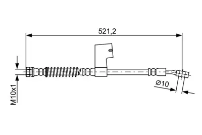 BOSCH 1 987 481 860 Fren Hortumu 587311A000