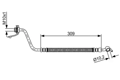 BOSCH 1 987 481 877 Fren Hortumu 587372B000