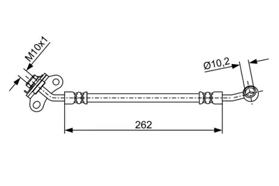 BOSCH 1 987 481 885 Fren Hortumu 587374D000