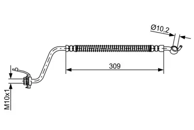 BOSCH 1 987 481 889 Fren Hortumu 587382B000