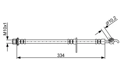 BOSCH 1 987 481 931 Fren Hortumu 90947W2040
