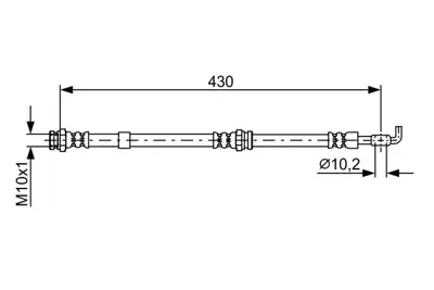 BOSCH 1 987 481 956 Fren Hortumu LC6243980B