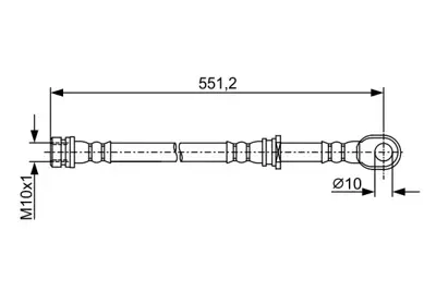 BOSCH 1 987 481 966 Fren Hortumu MR407251