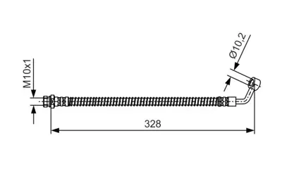 BOSCH 1 987 481 992 Fren Hortumu 588114A200