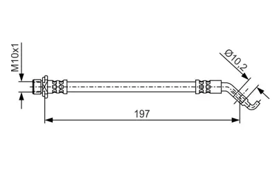 BOSCH 1 987 481 A23 Fren Hortumu Aurıs Aurıs 1.3 Vvt-I  Aurıs 1.4 D-4d  Aurıs 1.6  Aurıs 1.8  Aurıs 1.8 Vvt-I Hsd  Aurıs 90947W2024
