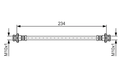 BOSCH 1 987 481 A41 Fren Hortumu Qashqaı Qashqaı 1.2 Dıg-Tı 462104EA0C