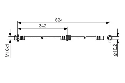 BOSCH 1 987 481 B28 Fren Hortumu 462111260R