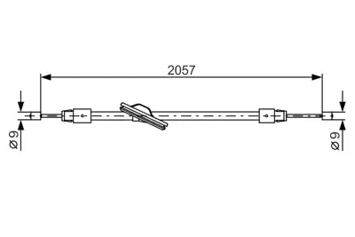 BOSCH 1 987 482 331 El Fren Telı Ön A2044201485
