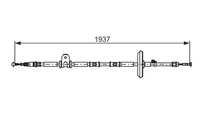 BOSCH 1 987 482 725 Fren Kablosu Insıgnıa A  Insıgnıa A 68  Insıgnıa A 69  Insıgnıa A Sports Tourer Insıgnıa 1.4 Turbo   522057