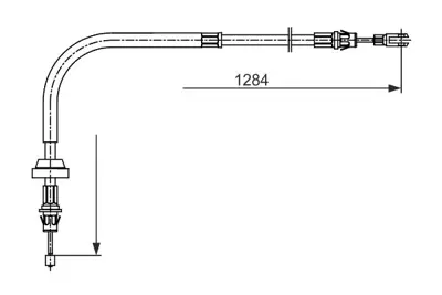 BOSCH 1 987 482 756 Fren Kablosu Transıt [mk6]  Transıt 12 Transıt Eurolıne 2.2 Tdcı  Transıt Ft 250 2.2 Tdcı  Transıt F 6C112853BD