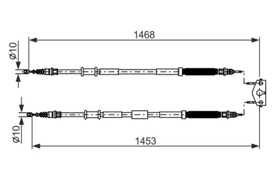 BOSCH 1 987 482 884 Fren Kablosu 522155