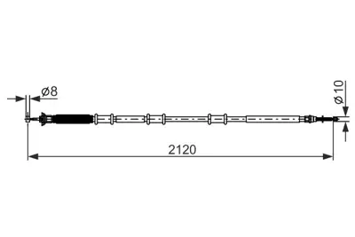 BOSCH 1 987 482 891 Fren Kablosu 51796642